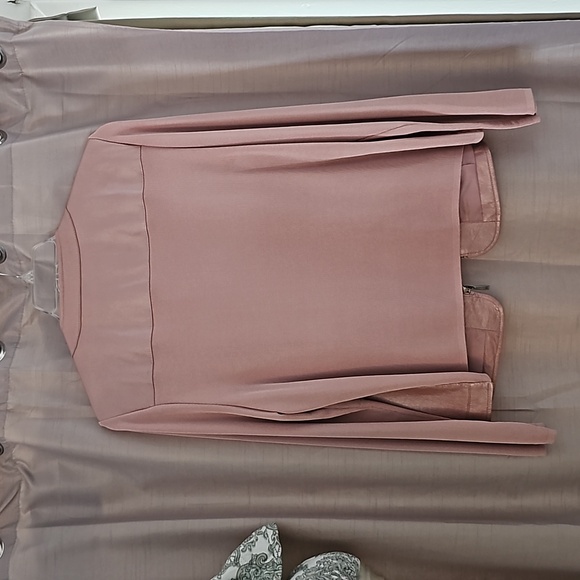 Peter Nygard Pink Leather/Knit Jacket - Picture 5 of 7